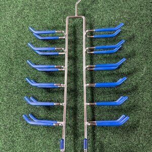 Metal Blue Tie/Belt Hanger Closet Organizer